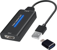 Audio Video Capture Card, 1080P 30fps HDMI to USB Capture Cards New