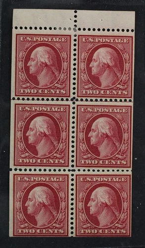 CKStamps: US Stamps Collection Scott#332a Booklet Mint 2NH 4LH OG Perf Folded