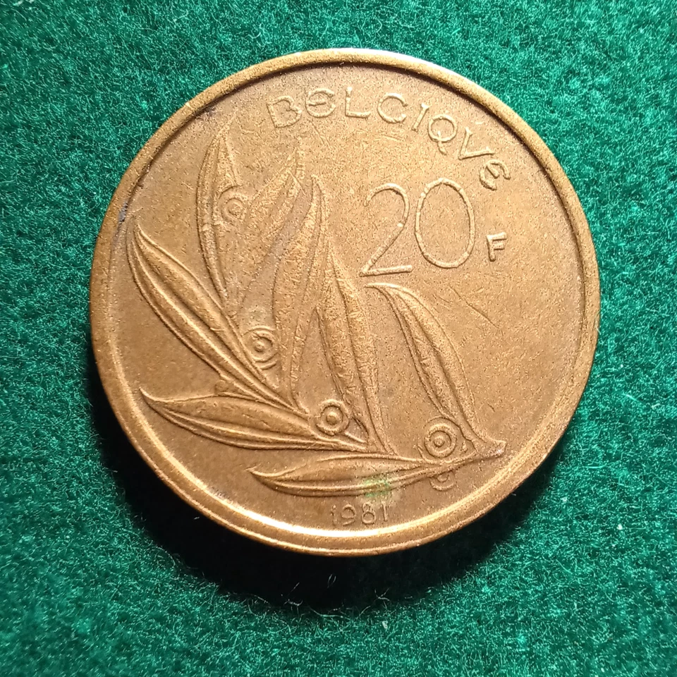 LOTE DE TRABAJO DE 5 X MONEDAS DE FRANCO BELGA PRE-EURO. Foto 3 de 4