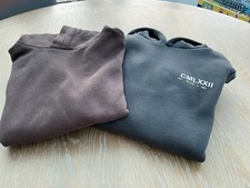 Bundle Of 2 Taupe / Brown Pullover Hoodies Age 10/12 Brave Soul / H&M