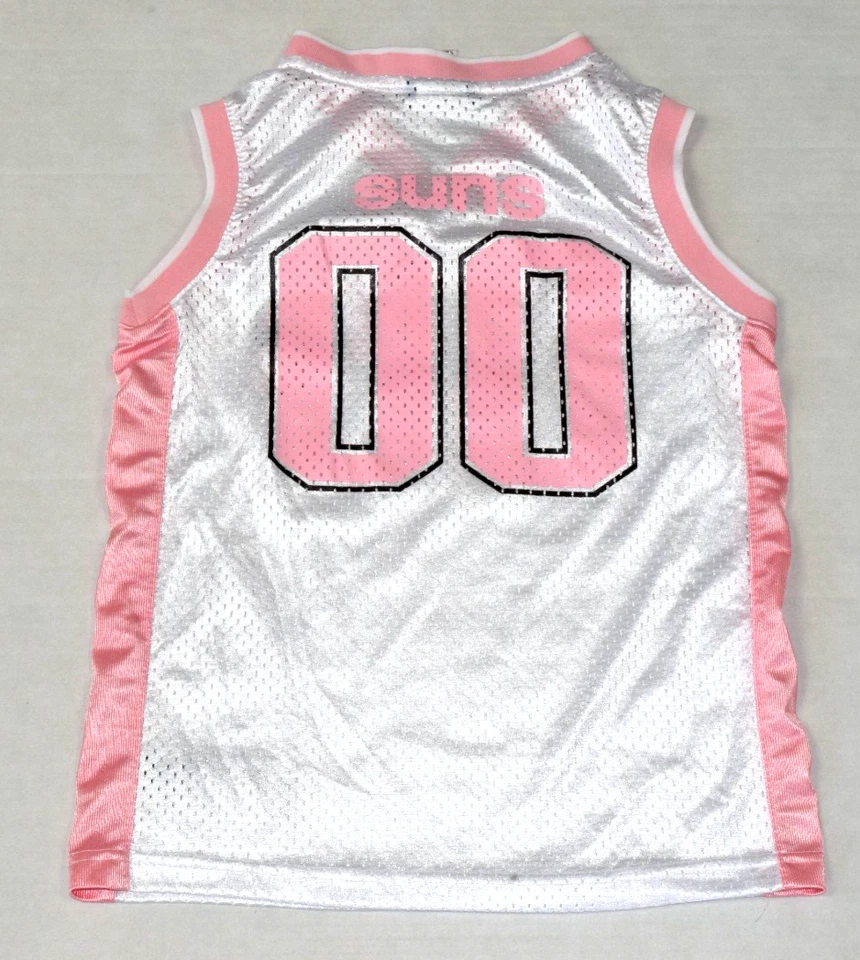Camiseta vintage para niños de la NBA Reebok talla S 7/8 principios de la década de 2000 rosa Phoenix Suns 00 Foto 2 de 4