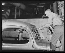 Detroit, Michigan (vicinity). Chrysler Corporation Dodge truck plant. Drilling