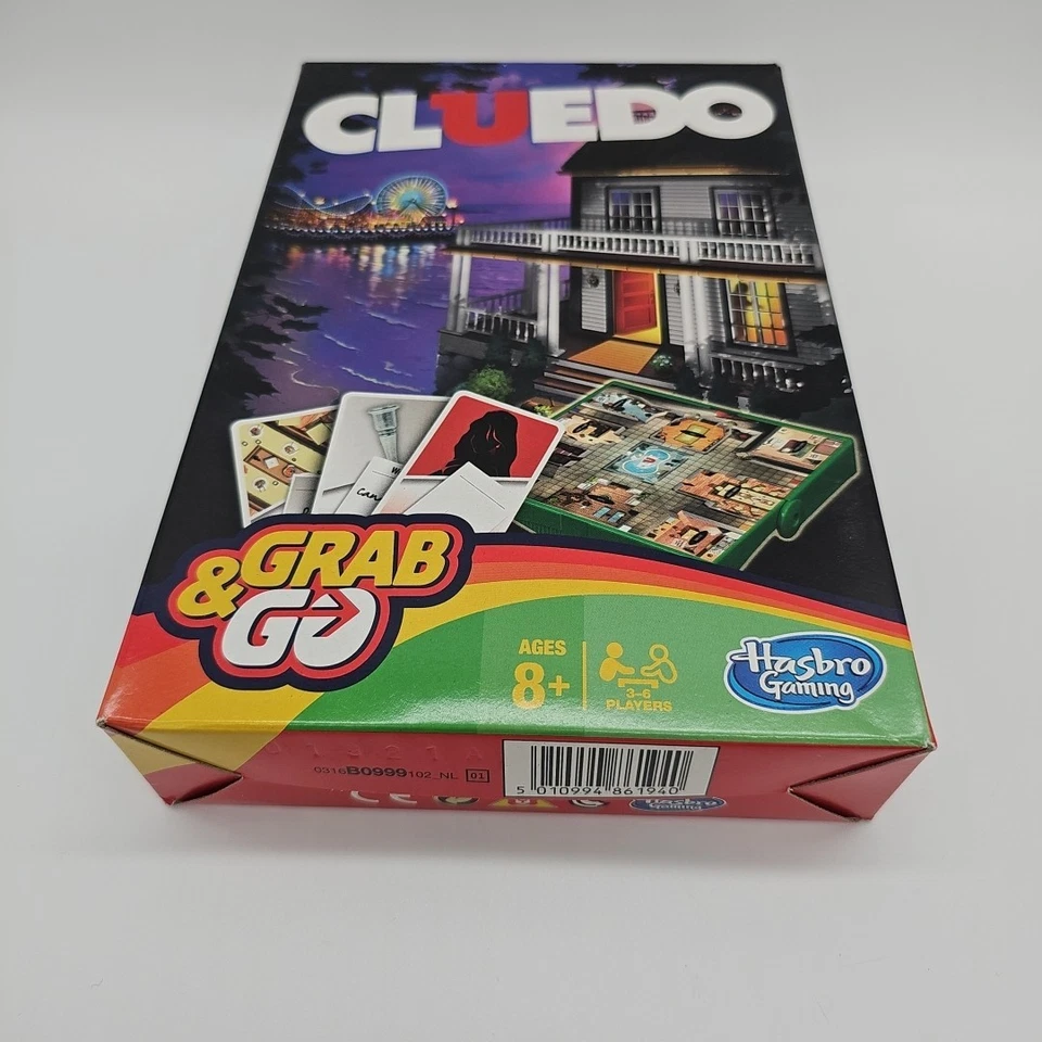 Hasbro Cluedo Grab And Go Game Travel Edition For 3 - 6 Players Ages 8+ - Image 2 of 4