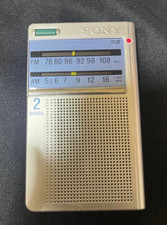 SONY ICF-T46 FM/AM Pocket Radio Mono 2-Band Silver DC3V Weight approx. 69g