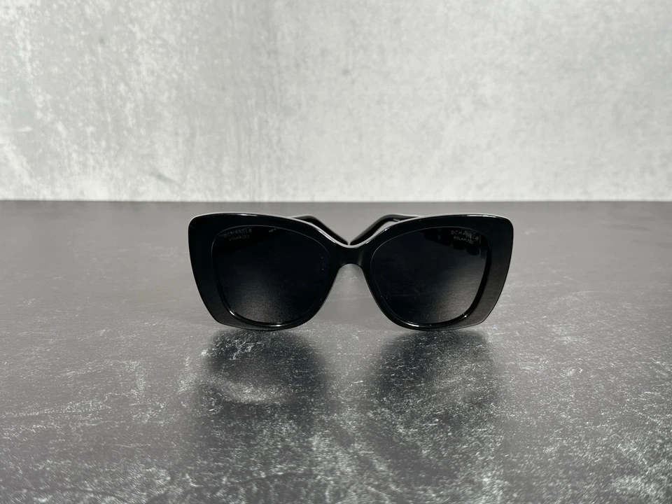 CHANEL 5422 SUNGLASSES BLACK c.501/T8 SQUARE w/GRAY LENS 5422B! SHIPS TODAY! - Image 2 of 4