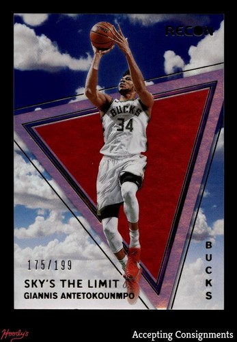 2020-21 Panini Recon Sky's the Limit Red #7 Giannis Antetokounmpo 175/199 Bucks