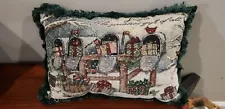 Susan Winget Decorative Christmas Pillow Tapestry Style