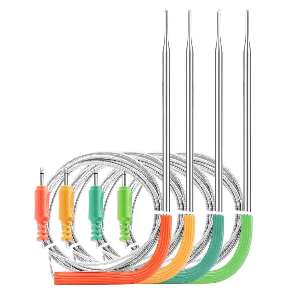 WiFi Meat Thermometer IBBQ-4T Colored Probe 4-Pack Kit only with Meat Thermom...