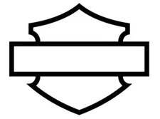 Harley Shield Bar Vinyl Sticker - Davidson Decal Car Truck Motorcycle Bike