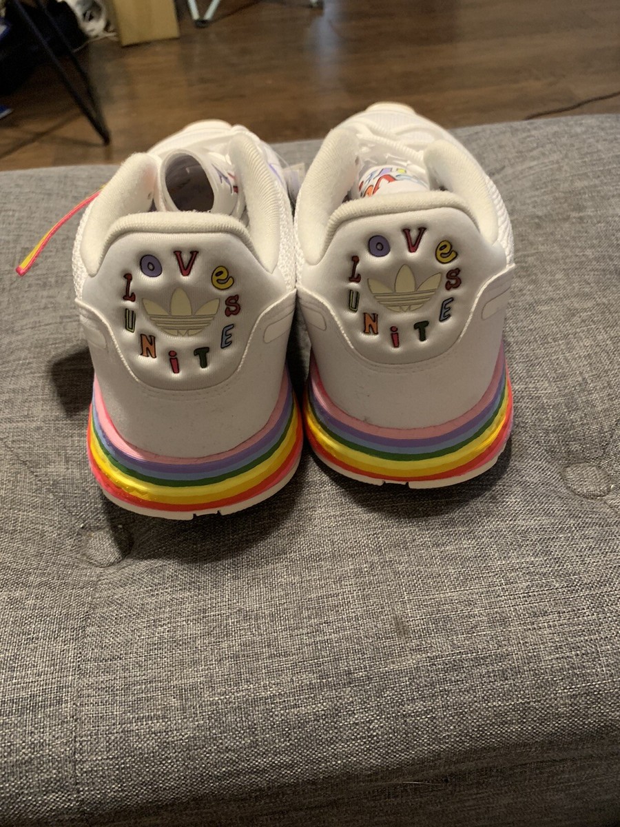 Adidas ZX 1K Boost Pride Love Unites Sneakers GW2418 - Size Adidas ZX 1K Boost Pride Love Unites Sneakers GW2418 - Size