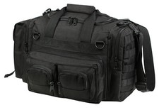 Black Concealed Carry Gear and Duffle Bag 12"x7"x10" MOLLE Tactical Duty Bag