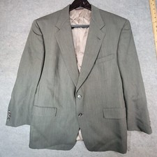 Hart Schaffner Marx Blazer Mens 46 R Brown Two Buttons Made In USA