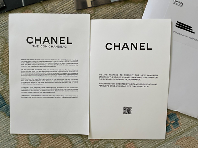 Set of 3 Chanel The Iconic Handbag Mailer Advertisement 2024 Brad