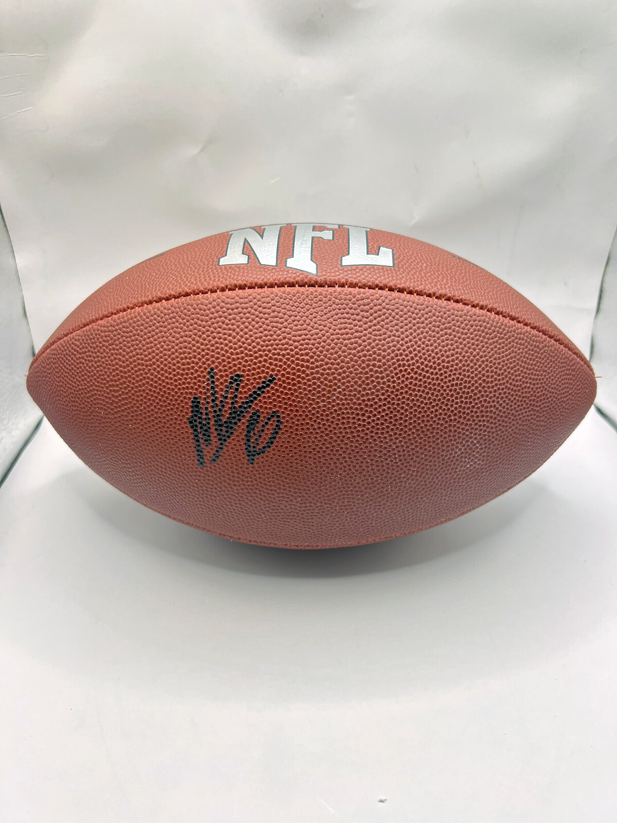 MILES SANDERS Carolina Panthers Signed AUTOGRAPHED NFL Football PSA COA 