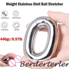Metal Scrotum Pendant Ball Stretchers Testis Weight Peni Ring Stainless Steel