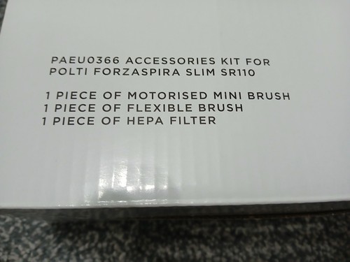POLTI PAEU0366 3 PIECE VACUUM ACCESSORY KIT FOR SR100/110 - BLACK AND GREEN-BNIB - Picture 6 of 23