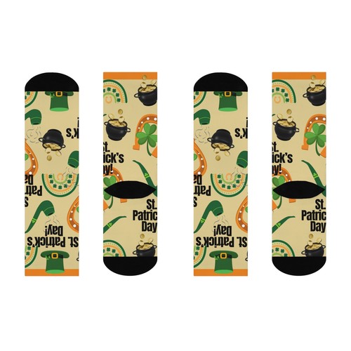 St. Patrick's Day Socken Herren Damen 1 Größe Topf Gold Kleeblatt Glück Irland grün - Bild 4 von 7