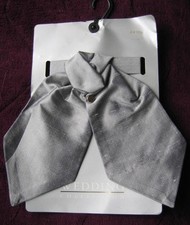 PAGEBOYS  CRAVAT SILK DUPON  2 - 3 YEARS LINED GREY WEDDING BELLS BEAU FORMAL