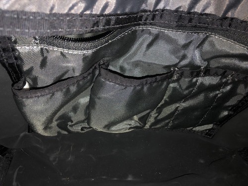 Timbuk2 Large White Canvas Carry Messenger Laptop Bag w Black Top Handle Straps - Picture 17 of 18