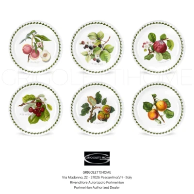 Portmeirion - Pomona - Set 6 Piatti Frutta/Dessert per 6 Persone - Rivenditore