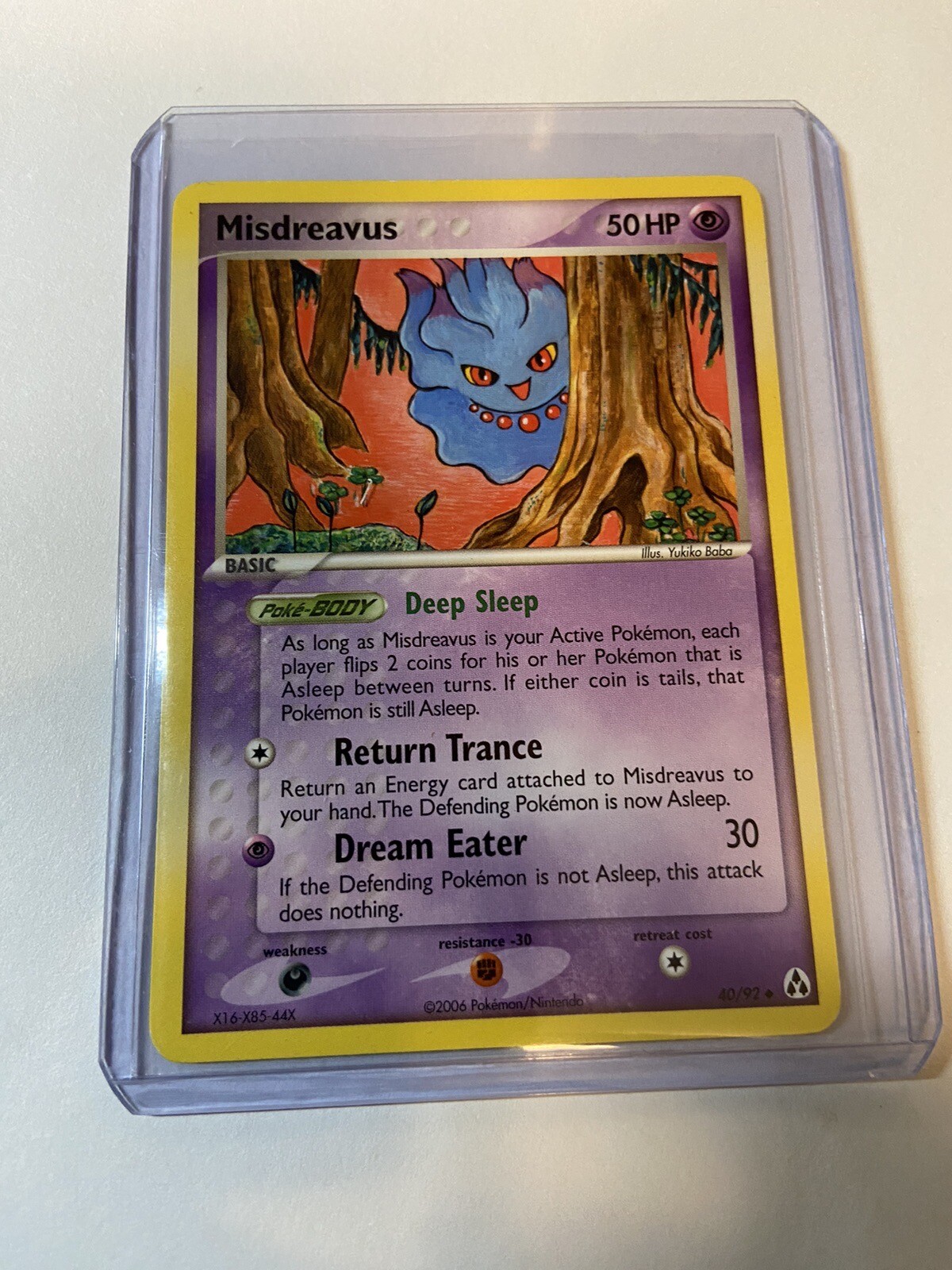 Misdreavus 40/92 - Legend Maker - Uncommon - Pokemon Card TCG - LP