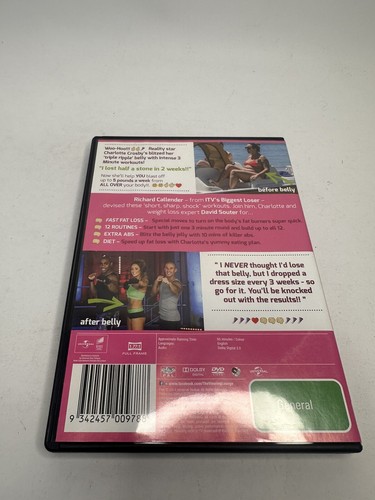 Charlotte's 3 Minute Belly Blitz DVD R2,4,5 - Picture 2 of 2
