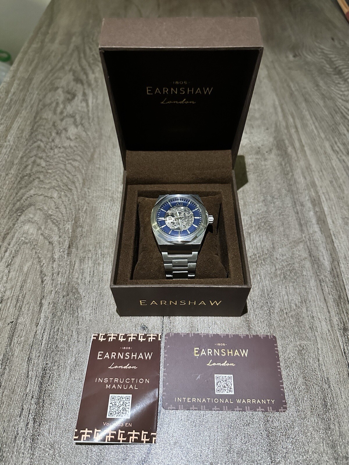 Thomas Earnshaw Clark Skeleton Automatic, Midnigh… - image 1