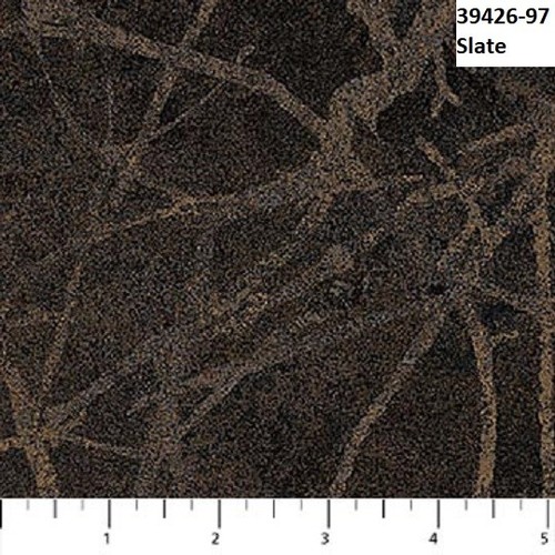 Deerhurst Stonehenge Quilt fabric Cotton Northcott 39421-97 Slate Scenic Deer - Picture 5 of 9