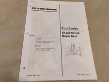TROY-BILT BOLENS 42 AND 48 INCH MOWER DECK PARTS CATALOG MODELS 14054 14055