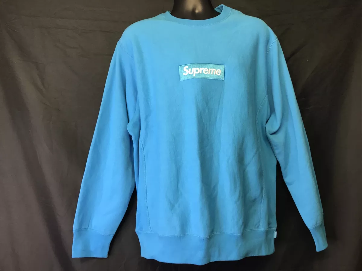 supreme box logo crewneck Bright Royal S