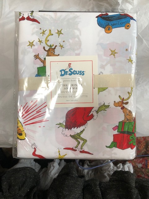 Pottery Barn Grinch Max Christmas Dr Seuss Pillow Sham Dog Cover