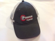 Producers Hybrids Hat, Gray with White Mesh, Baseball Style Cap, Adjustable