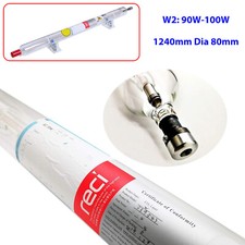 RECI W2 90W-100W 1240MM CO2 Laser Tube for CO2 Laser Cutting Machine Dia 80mm