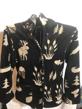 Denali Womens Black Wilderness Fleece Button Down Jacket See Measurements