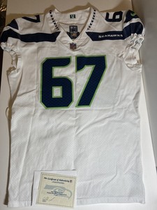 seahawks game worn jersey