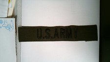 MILITARY PATCH SEW ON NAME TAPE TAG US ARMY ENDS FOLDED EARLY 80'S VERY OLD