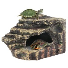 Turtles Basking Platform Reptile Hiding Cave Hideouts for Aquatic Turtles Fro...