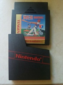 Tengen RBI Baseball Black Cart (Nintendo Entertainment System) NES Tested Sleeve