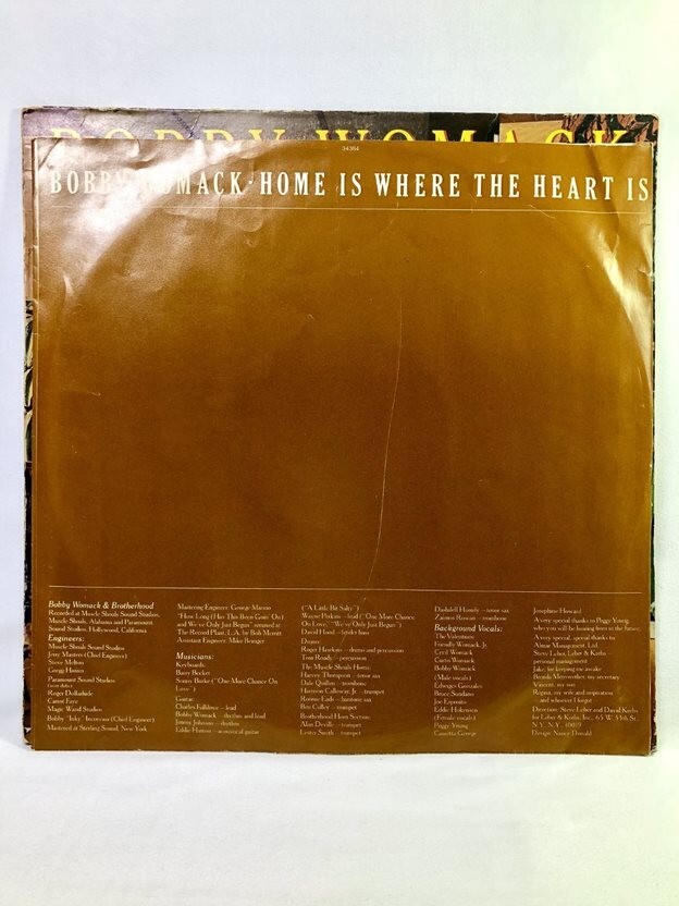 英7” Bobby Womack, Brotherhood Home Is Where The Heart Is / Weve Only Just Begun SCBS4827 CBS /00080 We've Only Just Begun - YouTube