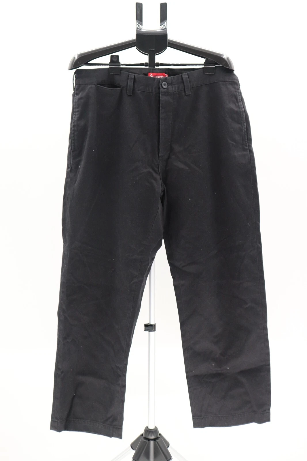 Pantalon chino pin up Supreme   Noir. Taille 36.