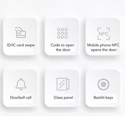 Door Access Control Keypad NFC Delay Setting Normal Open Keyless Entry Password