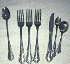 Oneidacraft  Deluxe Chateau Stainless forks youth set and tea spoon