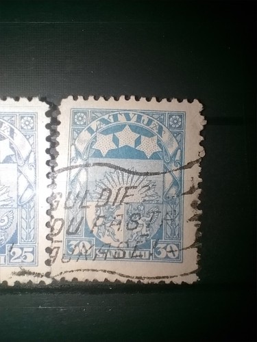 Seltene Lettland Briefmarken 1920-1921 gestempelt - Bild 3 von 10