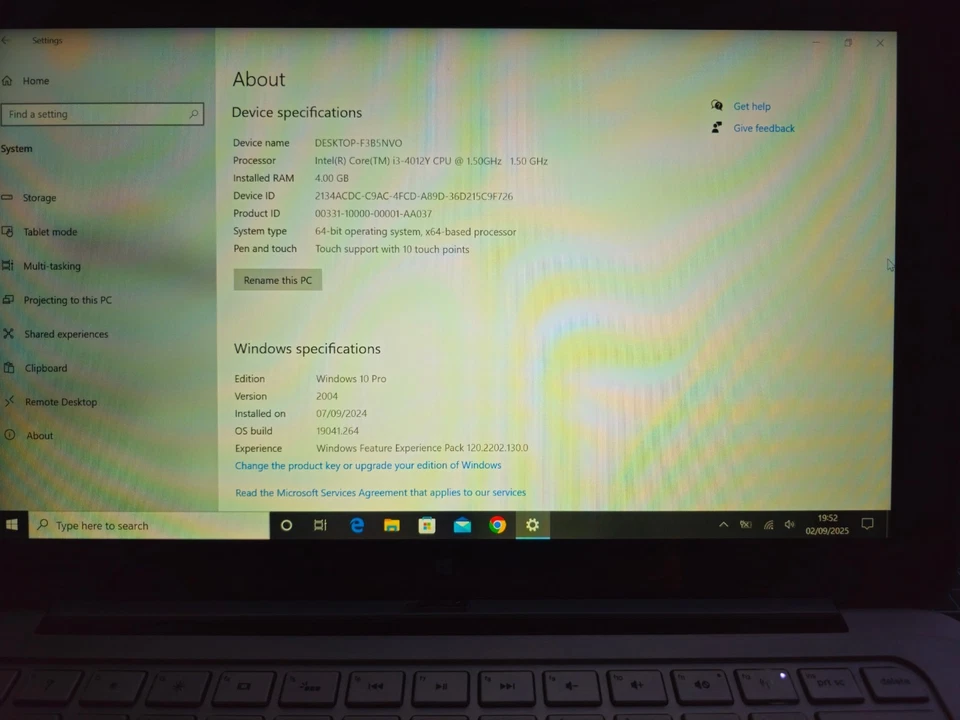 HP UltraBook Spectre X2 Touchscreen Intel i3 1,50GHz RAM 4GB SSD 128GB Win 10 P - Bild 2 von 4