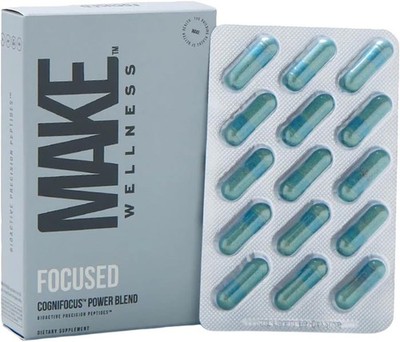 Make Wellness Focused Brain Health Energy Clarity & Cognitive Power 30 Capsules