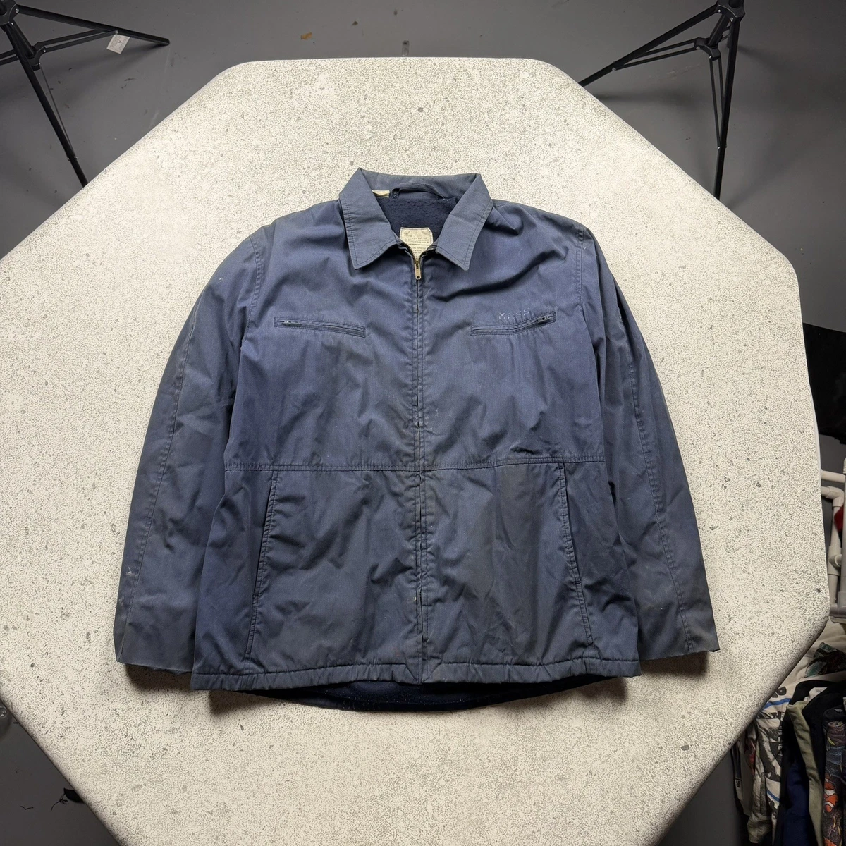 Navy Utility Jacket In Vintage Outerwear Coats & Jackets For Men