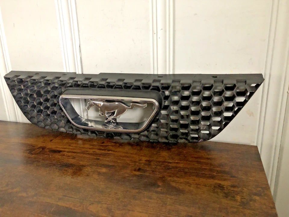 1999-2004 Ford Mustang Front Honeycomb Grille w/ Pony Emblem Chrome XR3X8A226AC - Image 3 of 4