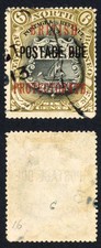 North Borneo SGD42d 6c Perf 16 Post Due used Cat 40 Pounds