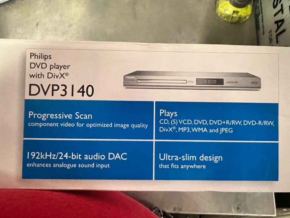 Philips DVP3140 Progressive Scan DVD Player with Remote Multi-Format Open Box - Image 2 of 3