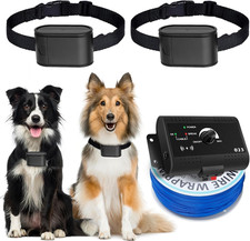 In-Ground Electric Dog Fence System for 2 Dogs - Covers up to 6/5-Acre, Electric